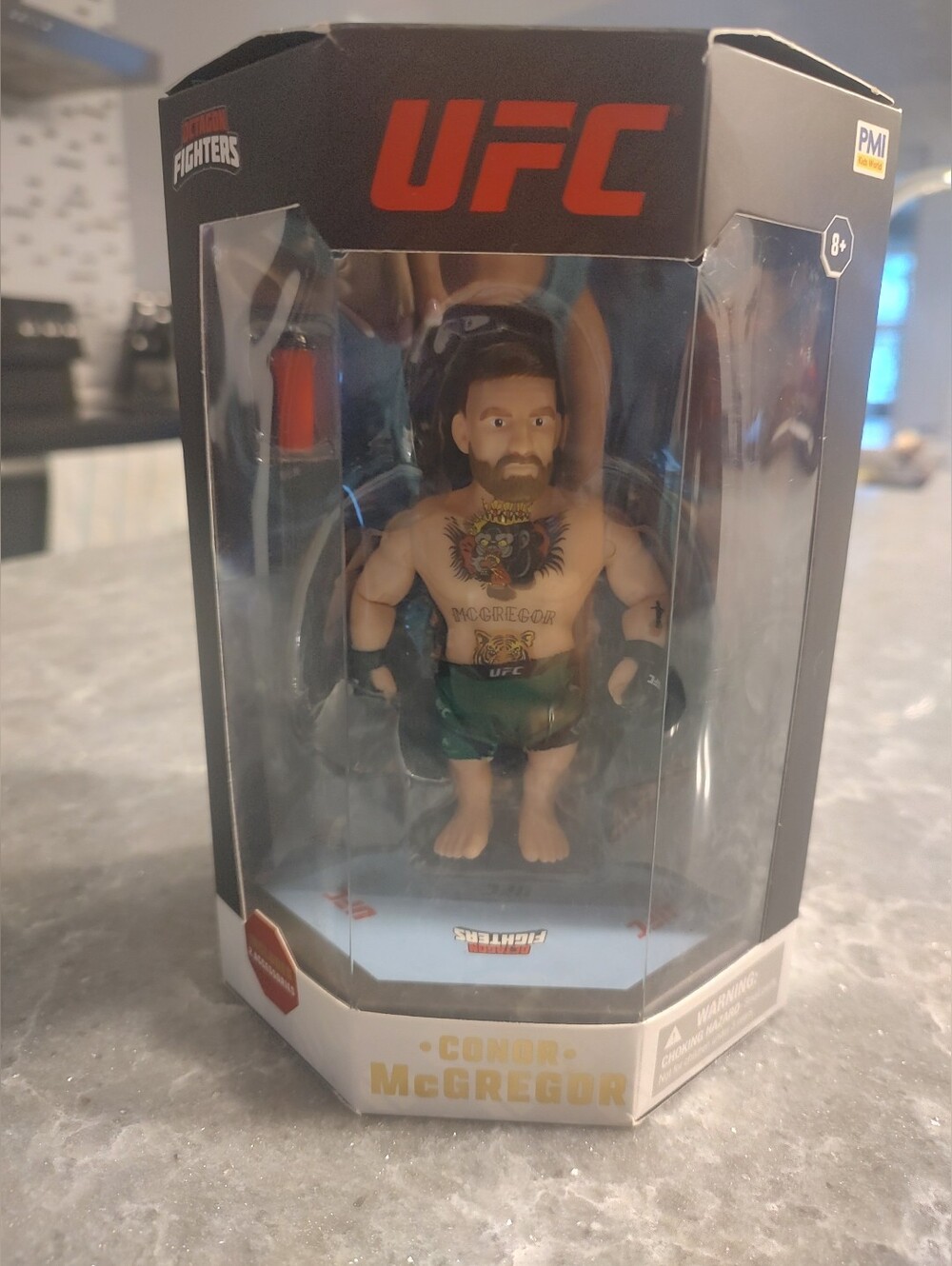 UFC Connor “The Notorious” McGregor Octagon Fighter 4” Figure New In unopened bo